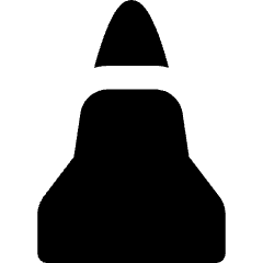 Brush Pen Tip Vertical Icon from Flex Solid Set