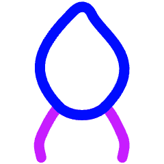 Brush Tip Vertical Icon from Plump Neon Set