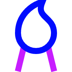 Brush Tip Vertical Icon from Sharp Neon Set