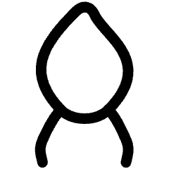 Brush Tip Vertical Icon from Plump Line Set