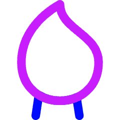 Brush Tip Vertical Icon from Flex Neon Set
