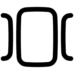 Carousel Horizontal Icon from Plump Line Set