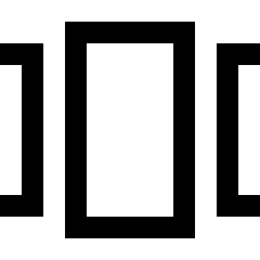 Carousel Horizontal Icon from Sharp Line Set