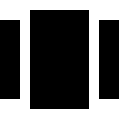 Carousel Horizontal Icon from Sharp Solid Set