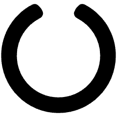 Circle Notch Icon from Plump Solid Set