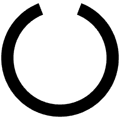 Circle Notch Icon from Sharp Remix Set