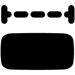 Column Width Icon from Plump Solid Set