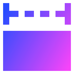 Column Width Icon from Sharp Gradient Set