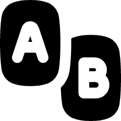 Compare Ab Icon from Flex Solid Set