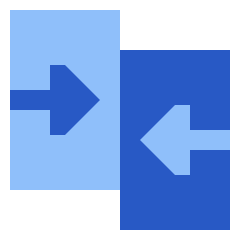 Compare Arrow Icon from Sharp Flat Set