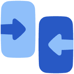 Compare Arrow Icon from Plump Flat Set