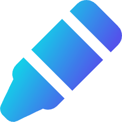 Crayon Diagonal Icon from Core Gradient Set