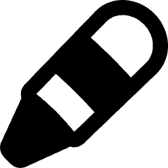 Crayon Diagonal Icon from Flex Remix Set