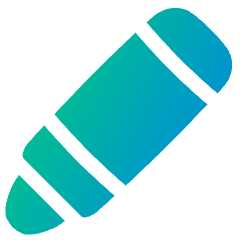 Crayon Diagonal Icon from Plump Gradient Set
