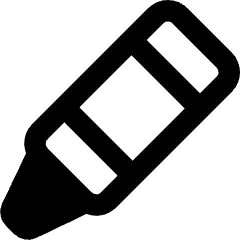 Crayon Diagonal Icon from Core Remix Set