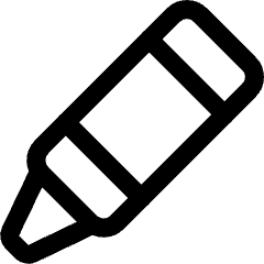 Crayon Diagonal Icon from Core Line Set