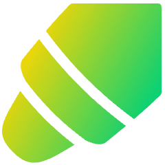 Crayon Tip Diagonal Icon from Plump Gradient Set