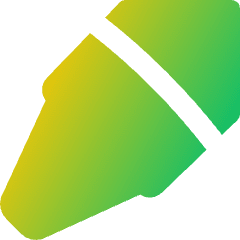 Crayon Tip Diagonal Icon from Flex Gradient Set