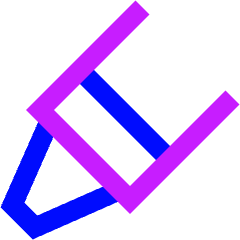 Crayon Tip Diagonal Icon from Sharp Neon Set