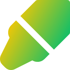 Crayon Tip Diagonal Icon from Core Gradient Set