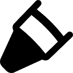 Crayon Tip Diagonal Icon from Flex Remix Set