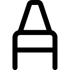 Crayon Tip Vertical Icon from Core Line Set