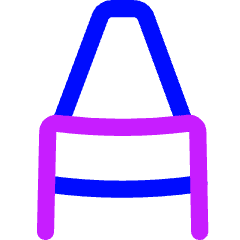 Crayon Tip Vertical Icon from Flex Neon Set