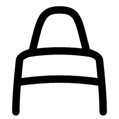 Crayon Tip Vertical Icon from Plump Line Set