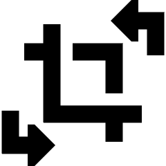 Crop And Rotate Icon from Sharp Remix Set