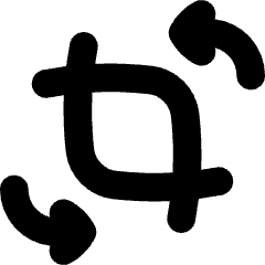 Crop And Rotate Icon from Flex Solid Set