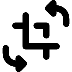 Crop And Rotate Icon from Core Remix Set
