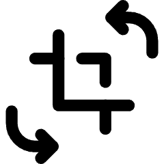 Crop And Rotate Icon from Core Line Set