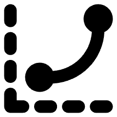 Curves Levels Graph Icon from Core Solid Set