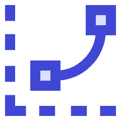 Curves Levels Graph Icon from Sharp Duo Set