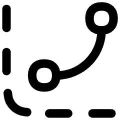 Curves Levels Graph Icon from Flex Line Set