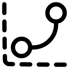 Curves Levels Graph Icon from Plump Line Set