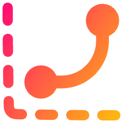 Curves Levels Graph Icon from Plump Gradient Set
