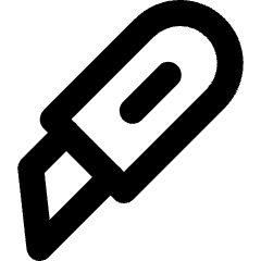 Cutter Icon from Micro Line Set