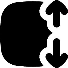 Dimension Vertical Icon from Flex Solid Set