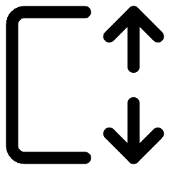 Dimension Vertical Icon from Core Line Set