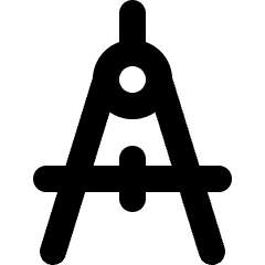 Drawing Compass Icon from Micro Line Set