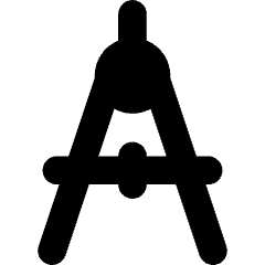 Drawing Compass Icon from Core Solid Set