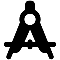 Drawing Compass Icon from Plump Solid Set