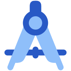 Drawing Compass Icon from Plump Flat Set