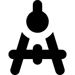 Drawing Compass Icon from Micro Solid Set