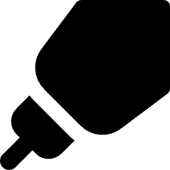 Drawing Pen Tip Diagonal Icon from Core Solid Set