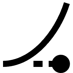 Ease In Icon from Sharp Solid Set