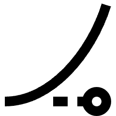 Ease In Icon from Sharp Line Set