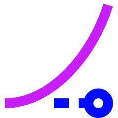 Ease In Icon from Sharp Neon Set