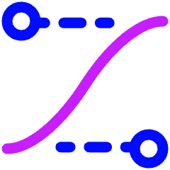 Ease In Out Icon from Plump Neon Set